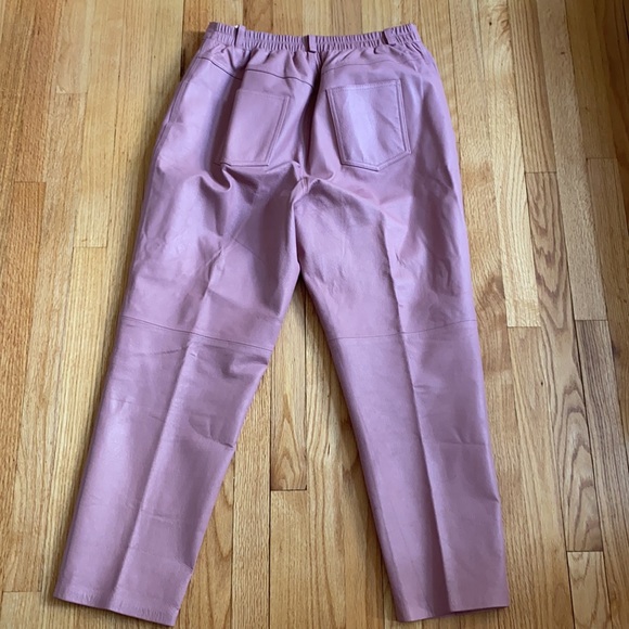 OOAK mauve lavender suit in leather by Venezia - Picture 10 of 12